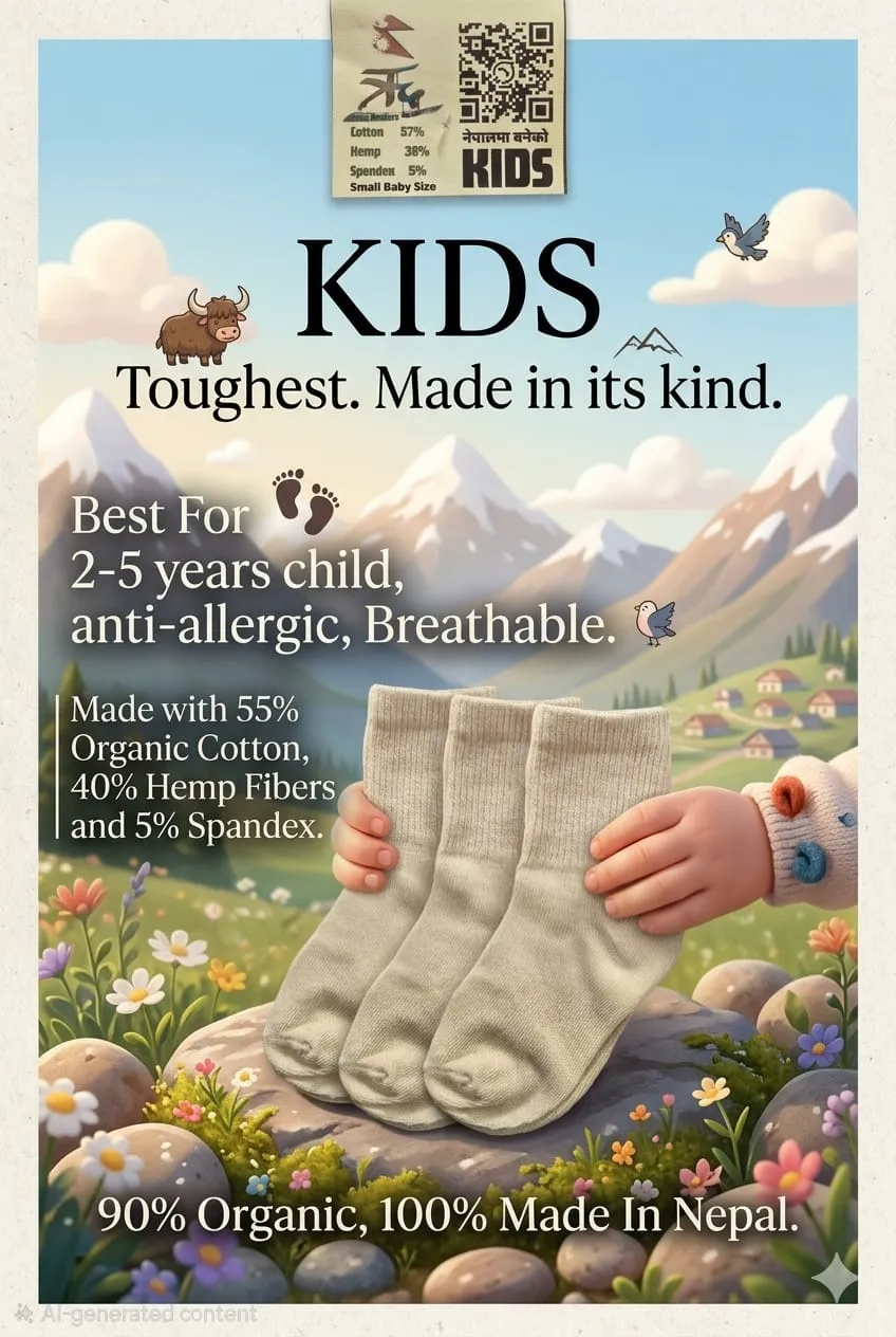 Hemp Kids Socks K-071